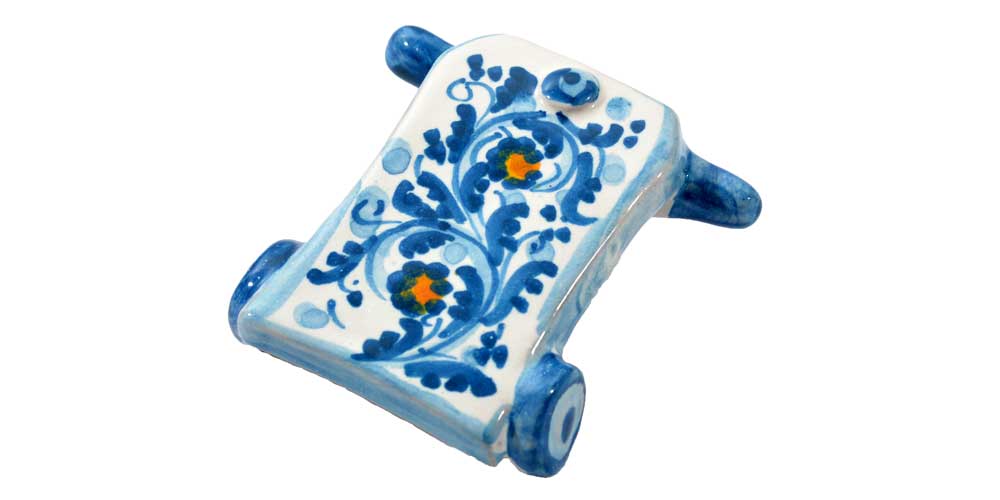 Carrettino ceramica Blu