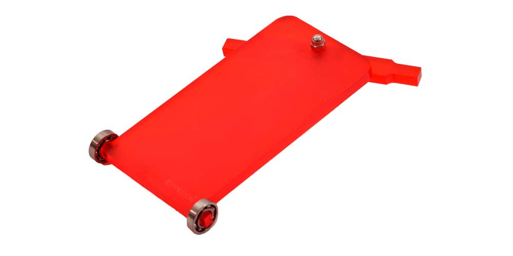 carrettino plexiglass rosso